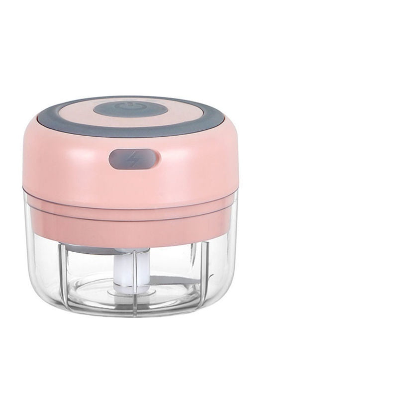 Mini Electric Garlic Chopper – Cordless USB Food Processor | One-Touch Veggie, Ginger & Chili Mincer