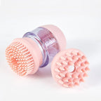 Pet Grooming Bath Brush — 2-in-1 Silicone Massage & Shampoo Dispenser Brush for Dogs & Cats