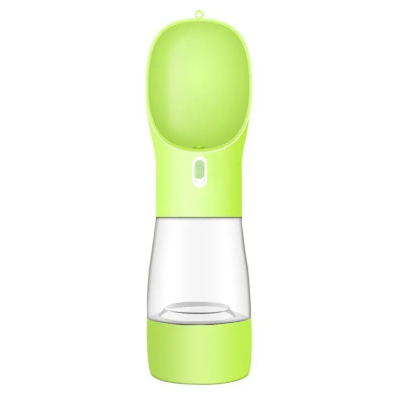 3-in-1 Portable Dog Water Bottle – Travel Pet Dispenser with Foldable Drinking Bowl & Food Container | Leak-Proof, BPA-Free