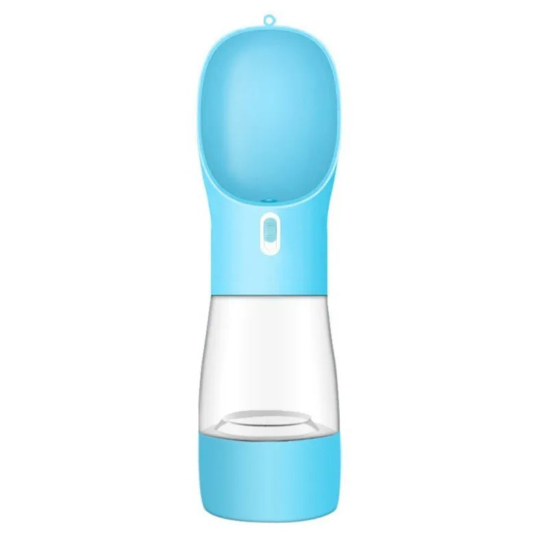 3-in-1 Portable Dog Water Bottle – Travel Pet Dispenser with Foldable Drinking Bowl & Food Container | Leak-Proof, BPA-Free
