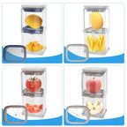 French Fry Cutter & Vegetable Dicer — Multifunction Push Chopper for Fries, Chips, Cucumber, Carrot & Fruit