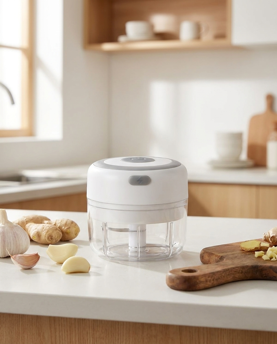 Mini hachoir dans une cuisine moderne