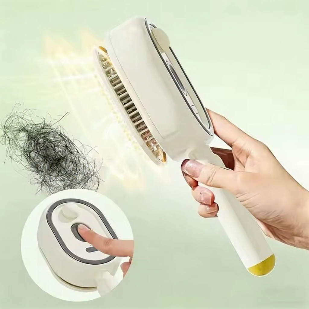 Peigne masseur — auto-nettoyage en un clic