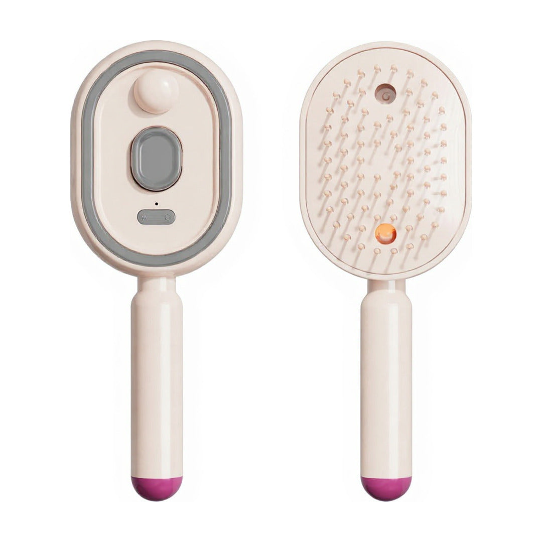 Peigne masseur rose — sans marque