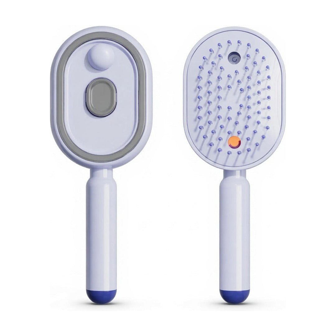 Peigne masseur violet — sans marque