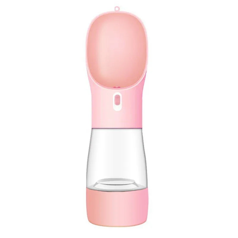 3-in-1 Portable Dog Water Bottle – Travel Pet Dispenser with Foldable Drinking Bowl & Food Container | Leak-Proof, BPA-Free