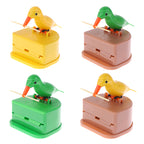Cute Bird Toothpick Dispenser — Automatic Push-Up Toothpick Holder for Table & Kitchen