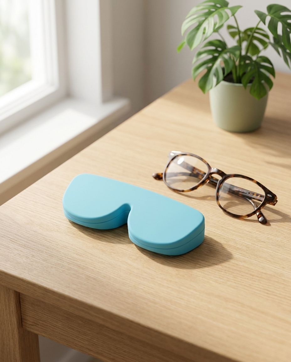 Étui à lunettes silicone — en situation