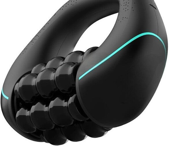 Electric Roller Massager — Handheld Rechargeable Deep-Tissue Muscle Recovery Roller, 3-Speed Powerful Spin | Neck, Back, Legs & Arms